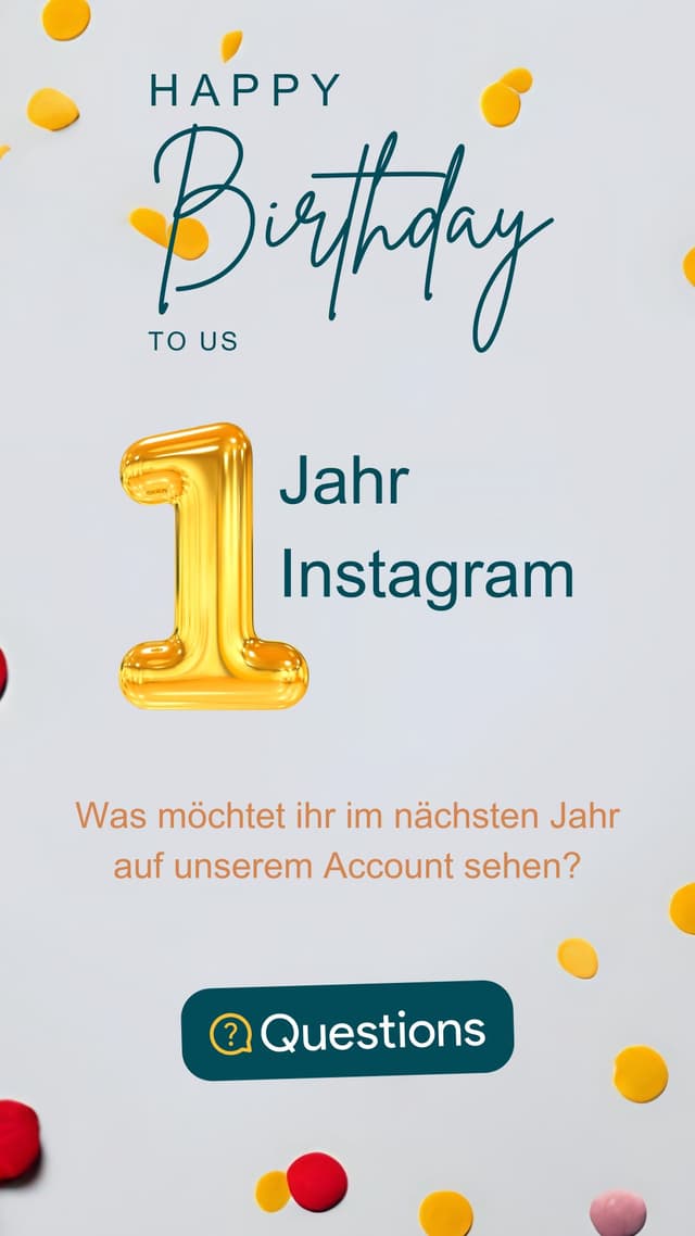 PTNH 1 Jahr Instagram Story Grafik